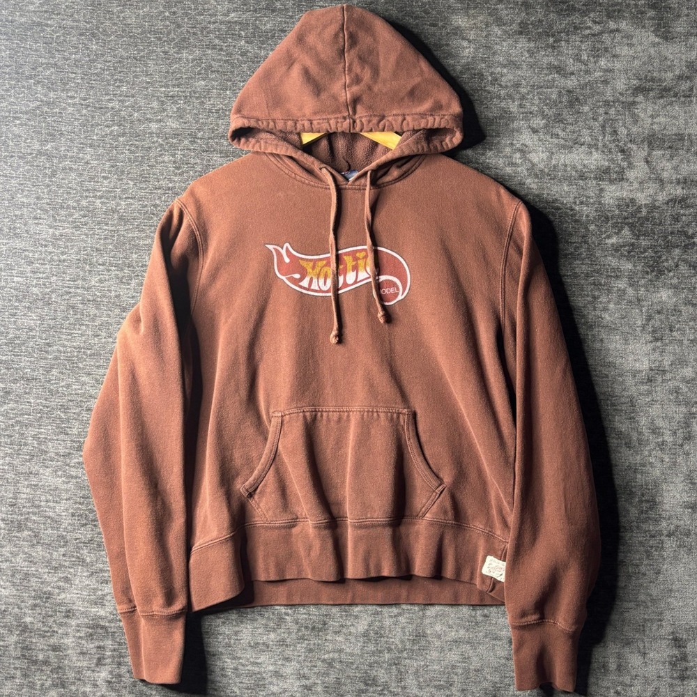 Duck Head Jeans Co Womens Brown Graphic Hoodie Sweatshirt XL Hottie Model Y2K
